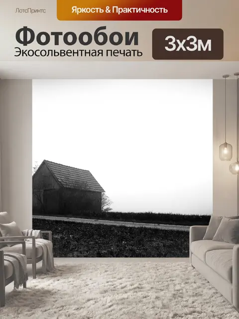 Фотообои Домик в тумане