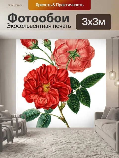 Фотообои Красный