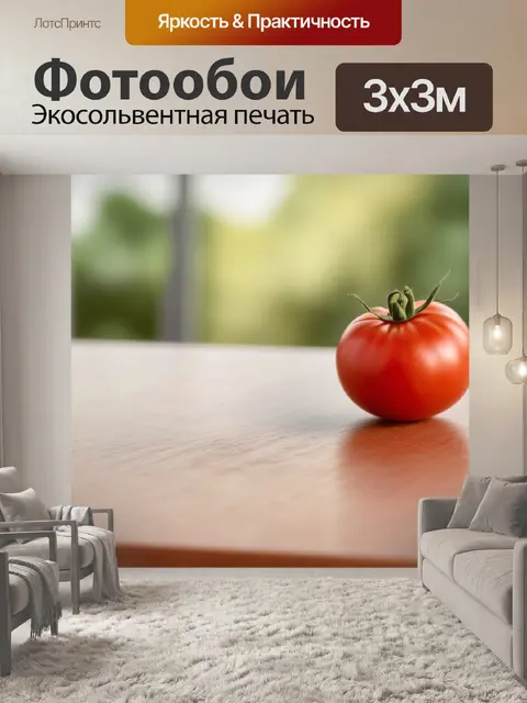 Фотообои на столе