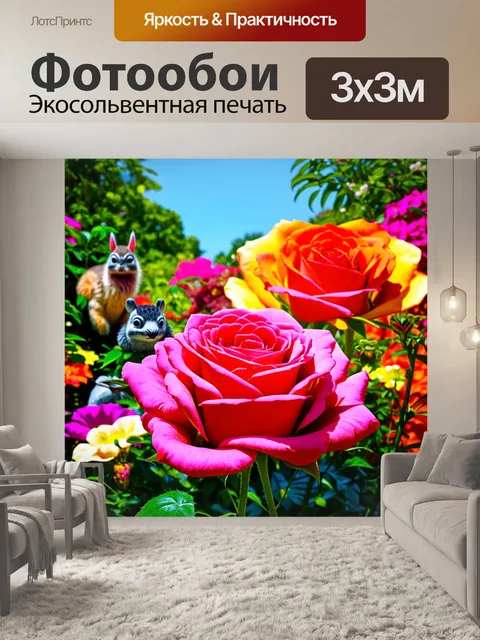 Фотообои розы в стиле фэнтези