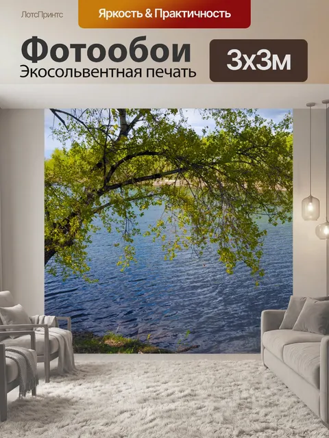 Фотообои Дерево над рекой
