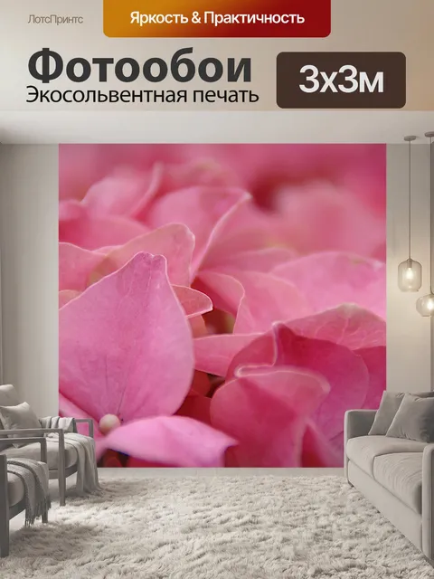 Фотообои Розовый
