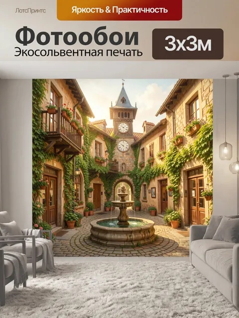 300 × 300 см · Экосольвентная печать