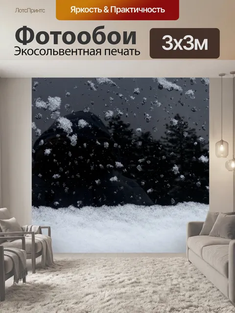 Фотообои Снегопад