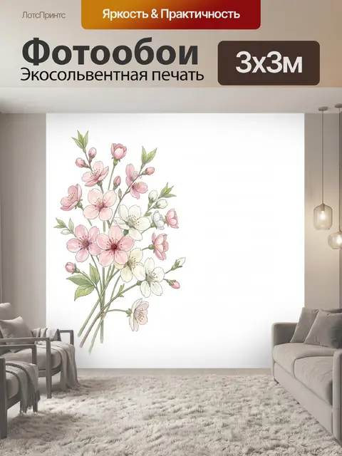 300 × 300 см · Экосольвентная печать