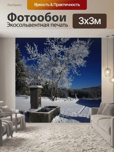 Фотообои Снег