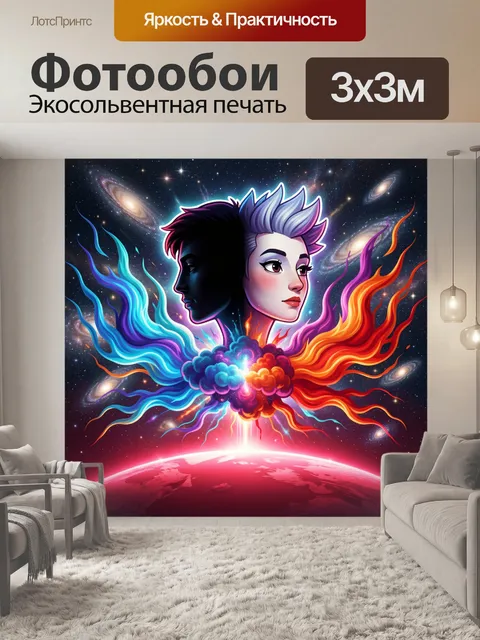 300 × 300 см · Экосольвентная печать