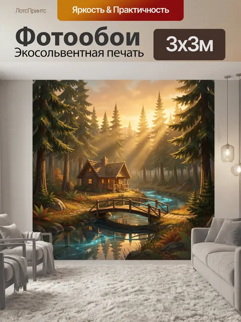 300 × 300 см · Экосольвентная печать