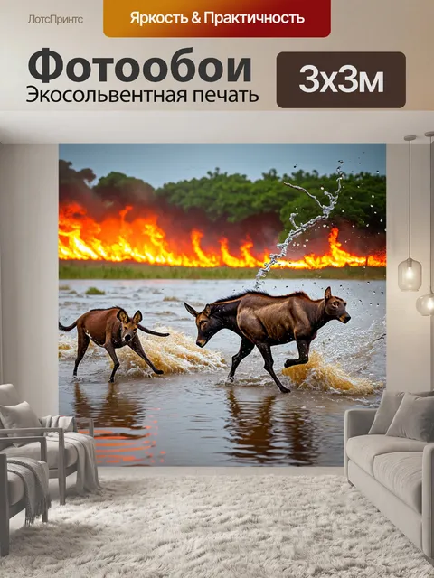Фотообои животные в стиле экспрессионизм