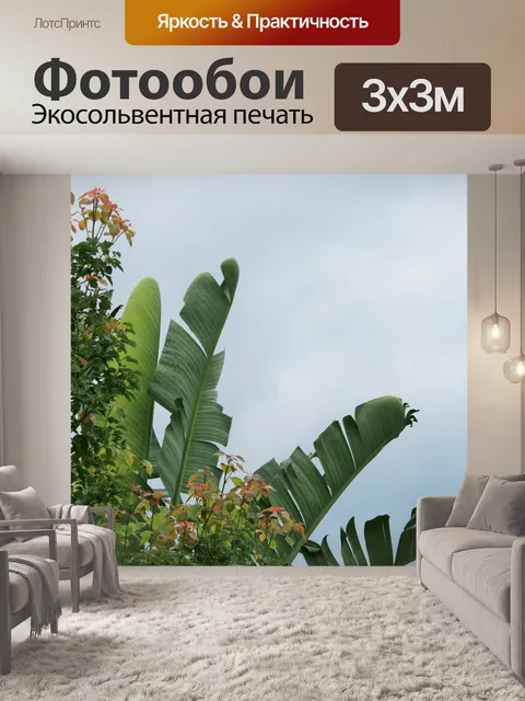Фотообои тропические Стрелиция листья