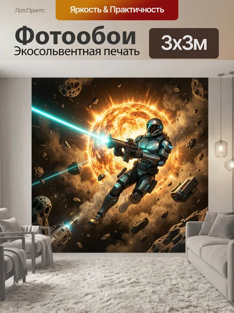 300 × 300 см · Экосольвентная печать
