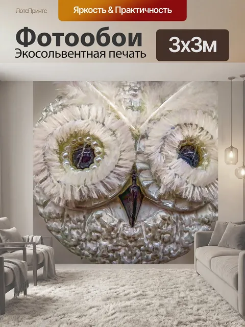 Фотообои Украшение совы