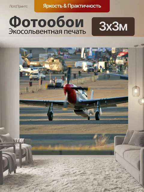 Фотообои мустанг taxying до