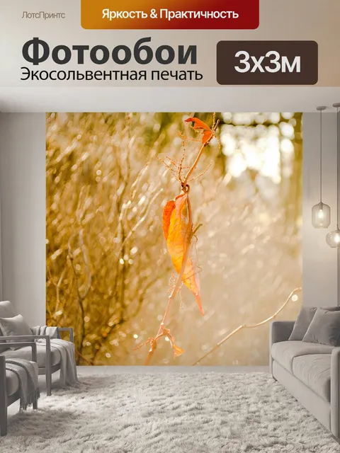 Фотообои Лист на ветке