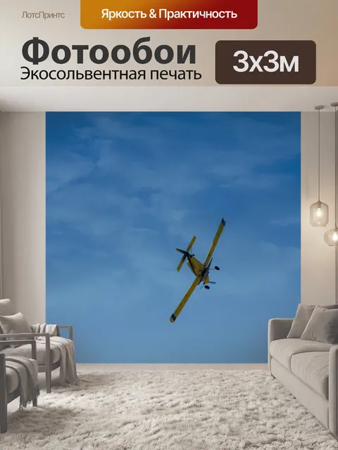 Фотообои полет самолета