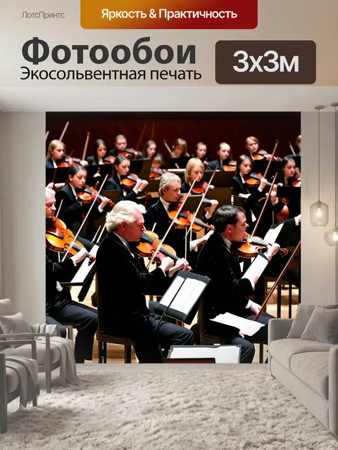 Фотообои в классическом концертном зале с роскошной акустикой