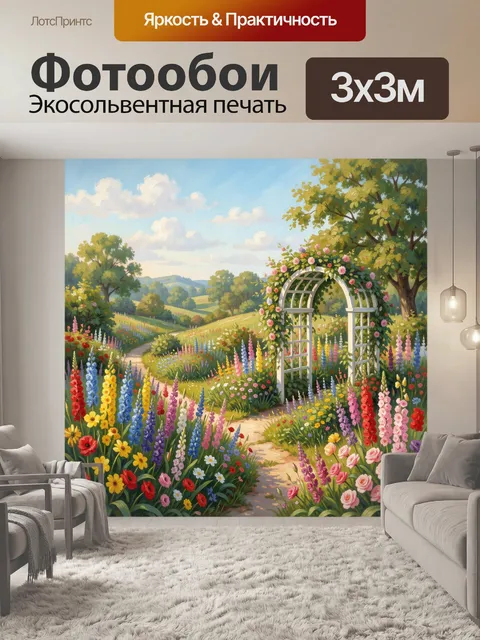 300 × 300 см · Экосольвентная печать
