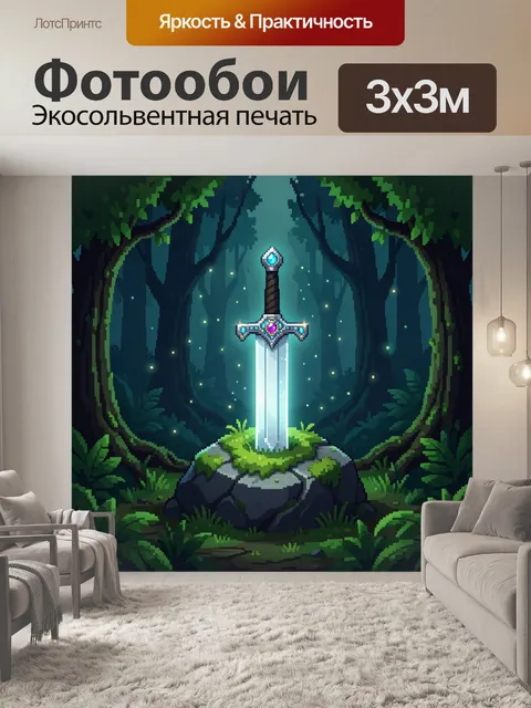 300 × 300 см · Экосольвентная печать