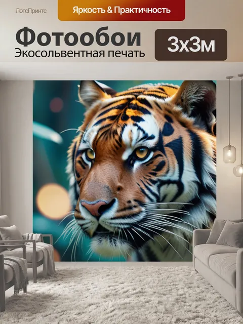 Фотообои с тигром