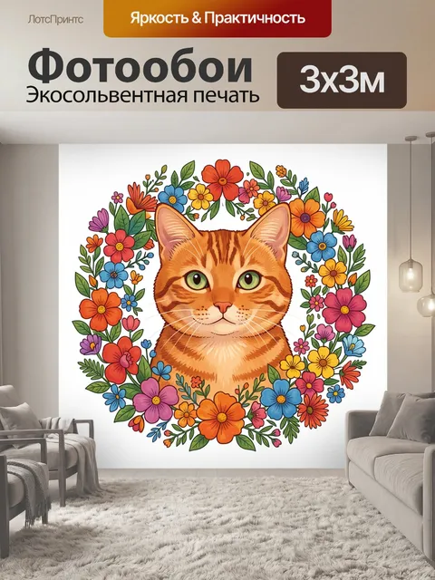 300 × 300 см · Экосольвентная печать