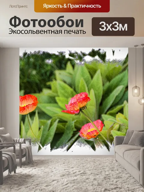 Фотообои маки