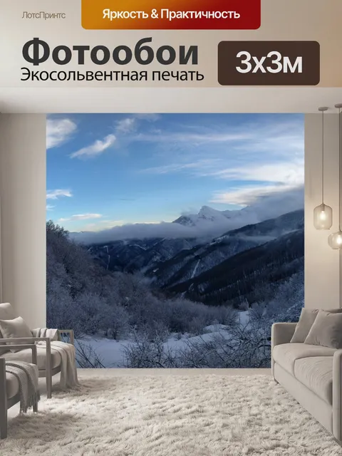Фотообои Снежный день