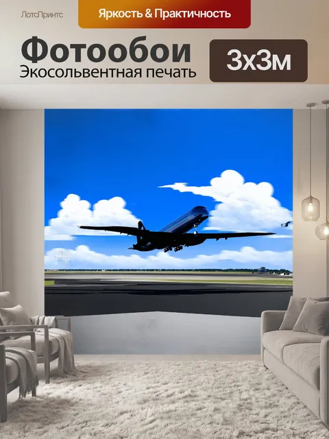 Фотообои пассажирский самолет