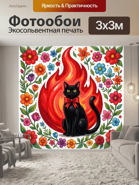 300 × 300 см · Экосольвентная печать