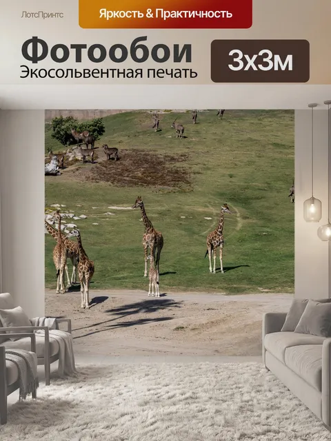 Фотообои дикая природа сафари пейзаж