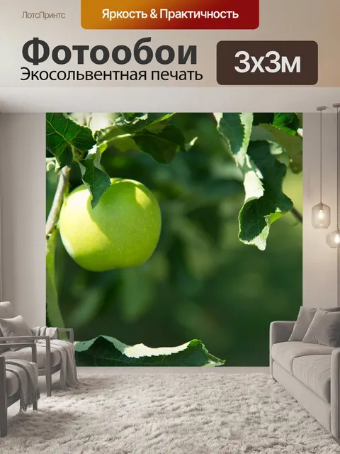 Фотообои Зеленое яблоко