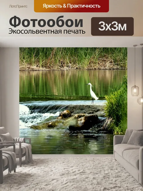 Фотообои Большая белая цапля