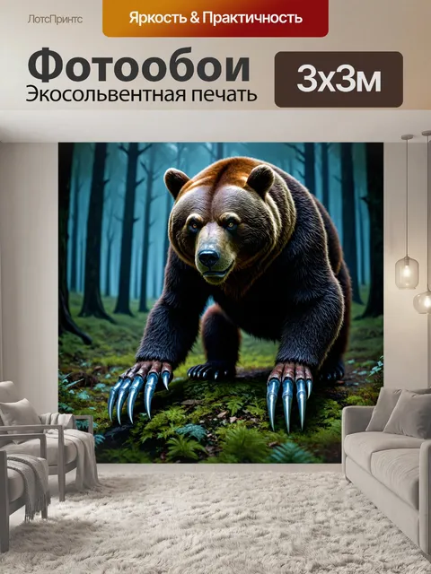 Фотообои животные в стиле тёмное фэнтези