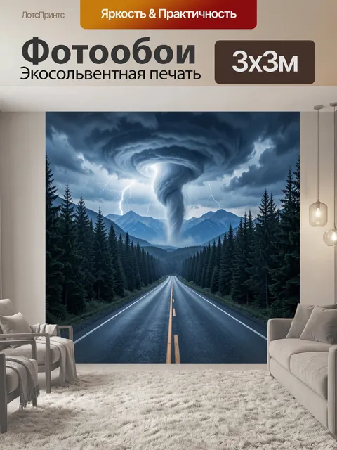 300 × 300 см · Экосольвентная печать