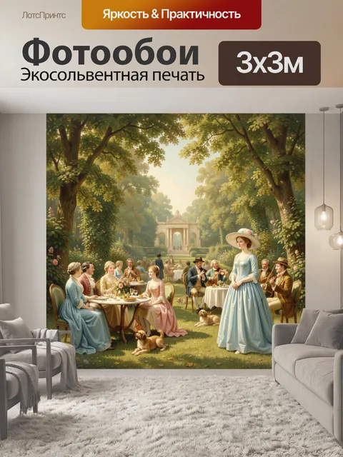 Фотообои Аристократический пикник в саду