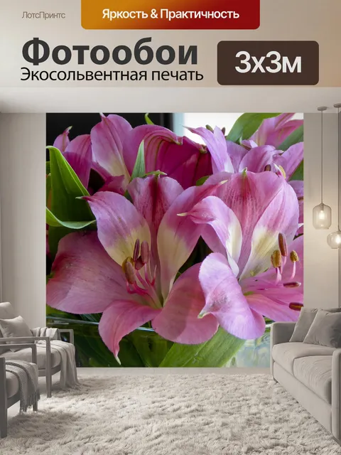 Фотообои Candidum Pink Гибридная лилия