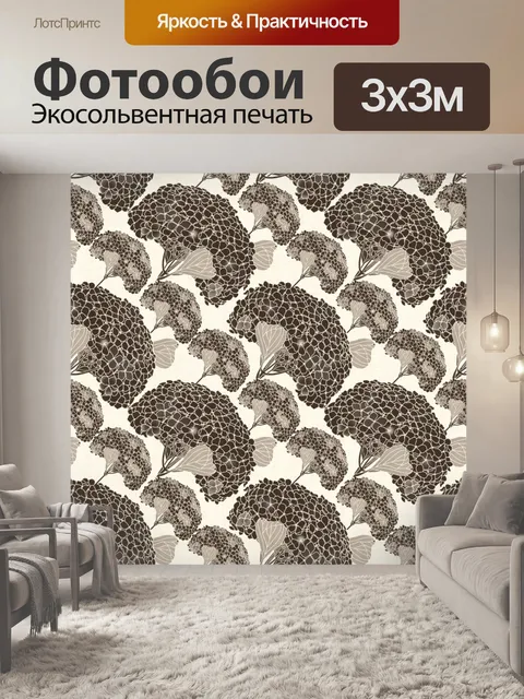 Фотообои Фон с цветочным узором 1454
