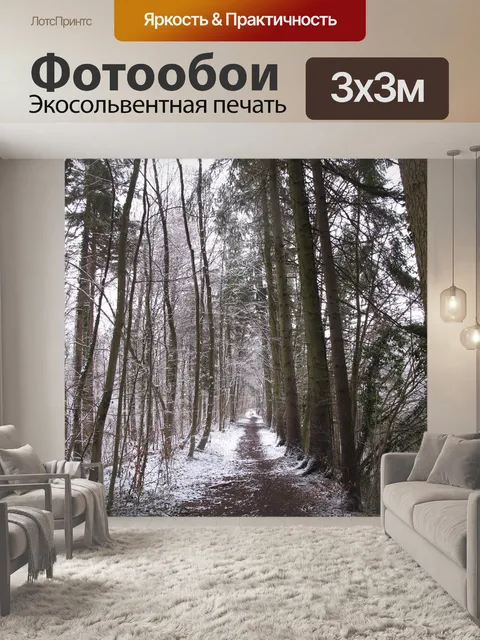 Фотообои Зимний лес