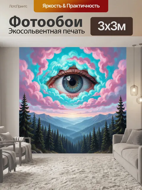 300 × 300 см · Экосольвентная печать