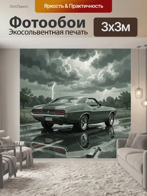 300 × 300 см · Экосольвентная печать