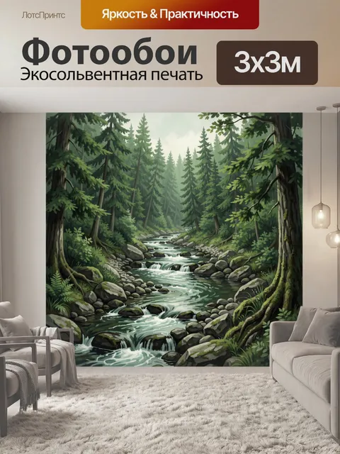 300 × 300 см · Экосольвентная печать