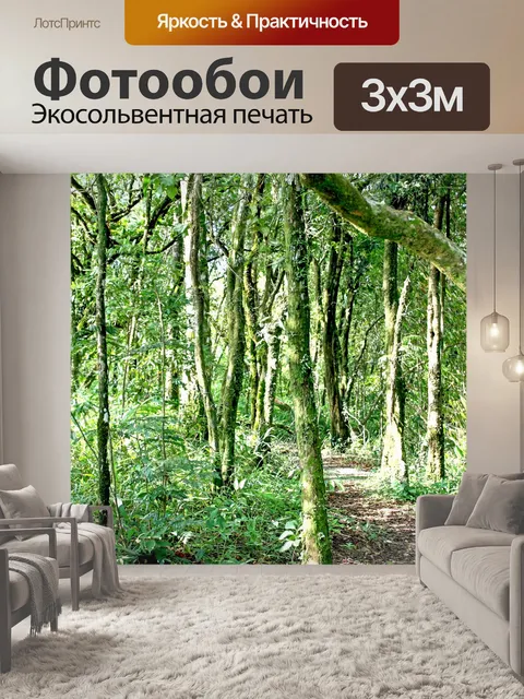 Фотообои Тропинка в садовых джунглях