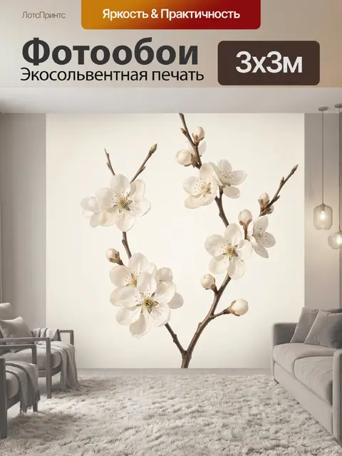 300 × 300 см · Экосольвентная печать