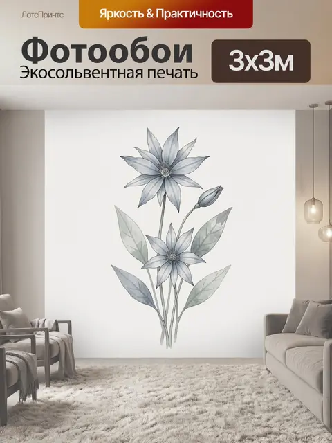 300 × 300 см · Экосольвентная печать
