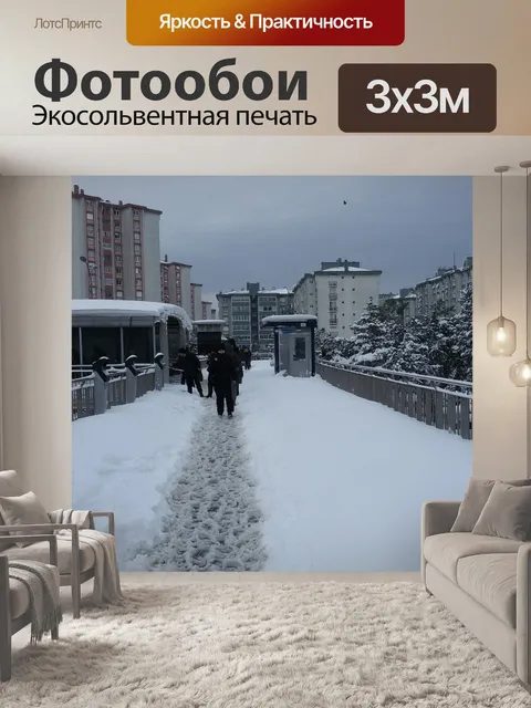 Фотообои Стамбул снег