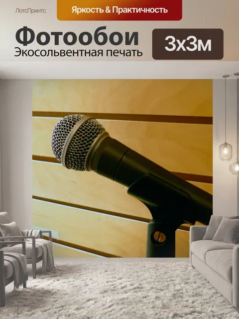 Фотообои Микрофон 2