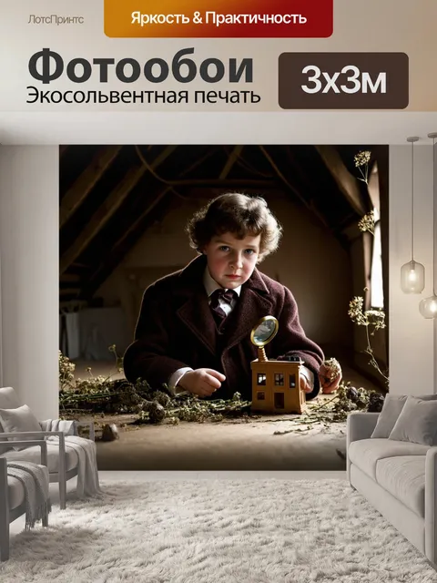 Фотообои на старом запыленном чердаке