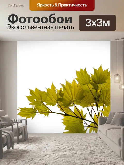 Фотообои Зеленые листья