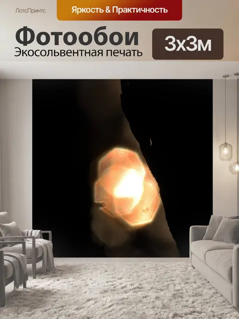 Фотообои преломление света между стволами