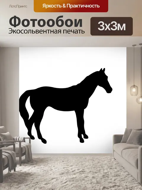 Фотообои Силуэт лошади
