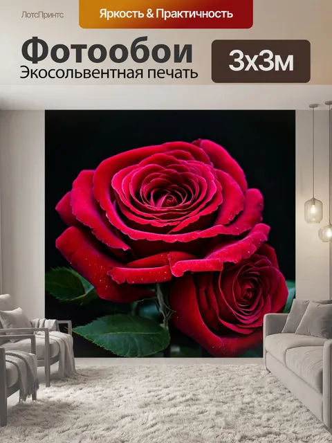 Фотообои розы в стиле неоромантизм, комбинирование различных стилей — барокко и романтизм